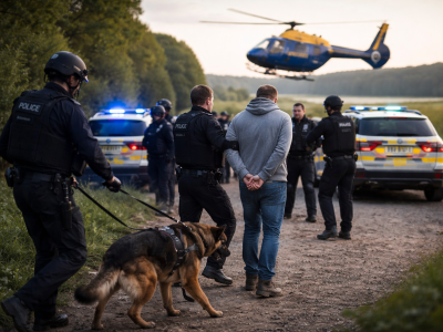 Dramatyczne zatrzymanie w Wiltshire: 38-latek oskarżony o gwałt
