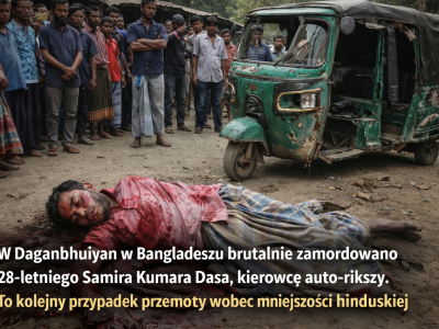 Bangladesz: Zamordowano 28-letniego Hindusa Samira Kumara Dasa